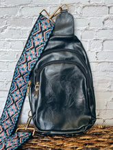 Vegan Leather Crossbody Sling Bag with Credit Card Slots